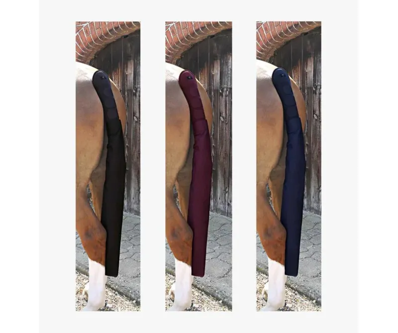 Premier Equine Padded Tail Guard with Tail Bag - Navy-1